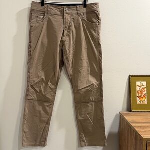 Kuhl 35x30 Tan Radikl Legendary Pants Hiking Outdoors Workwear Stretch Utility